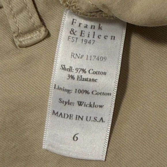 Frank & Eileen Women’s Tan Pants - Picture 4 of 7